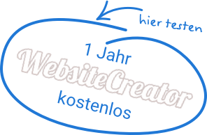 Testen Sie den Website Creator kostenlos!